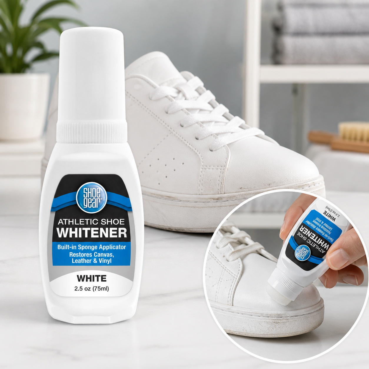 Sneaker Care Whitener - Sport Shoe Liquid Whitener 2.5oz, Sneaker