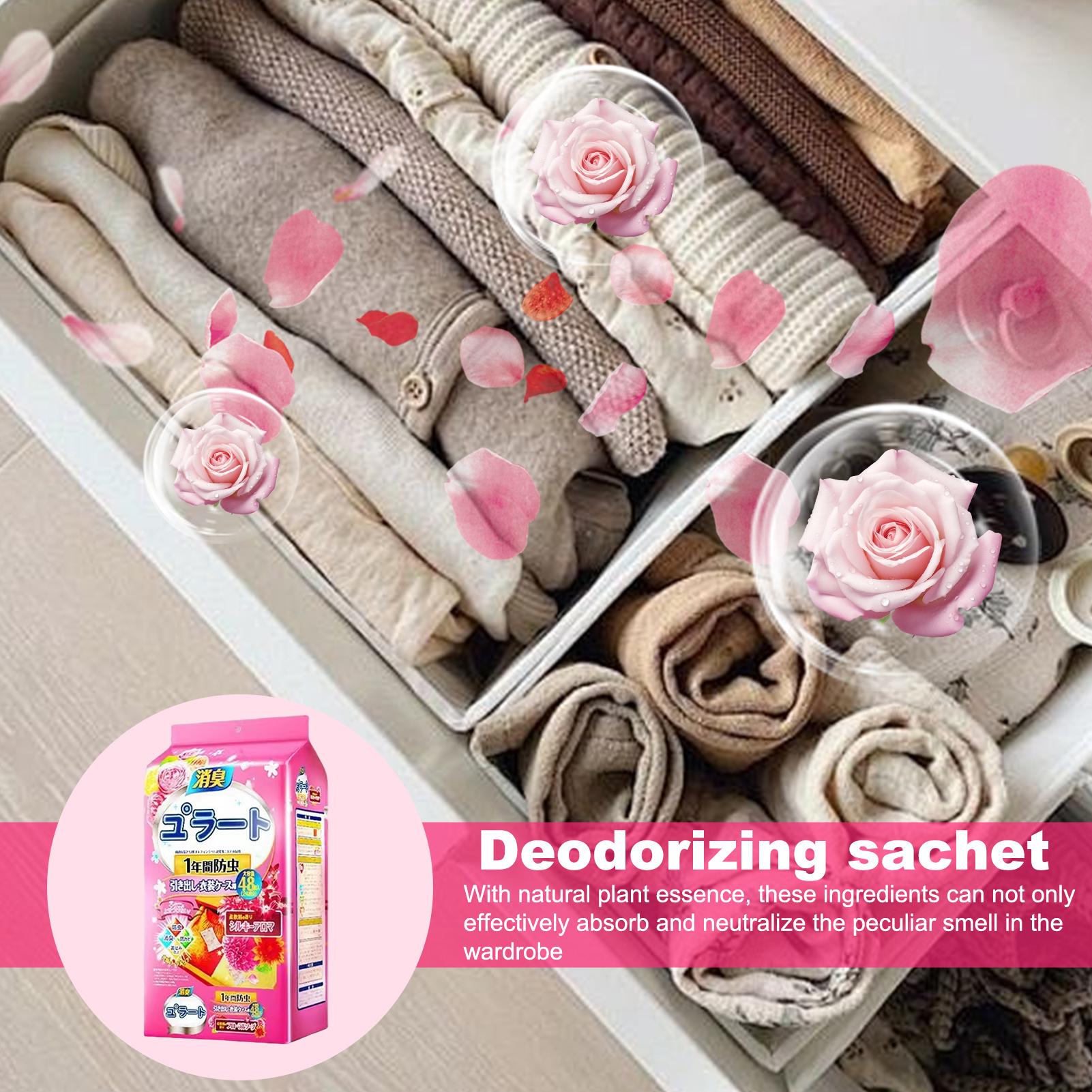 Closet Scent Bags 48pcs Insect - Shoe Deodorizer Ball recension och pris