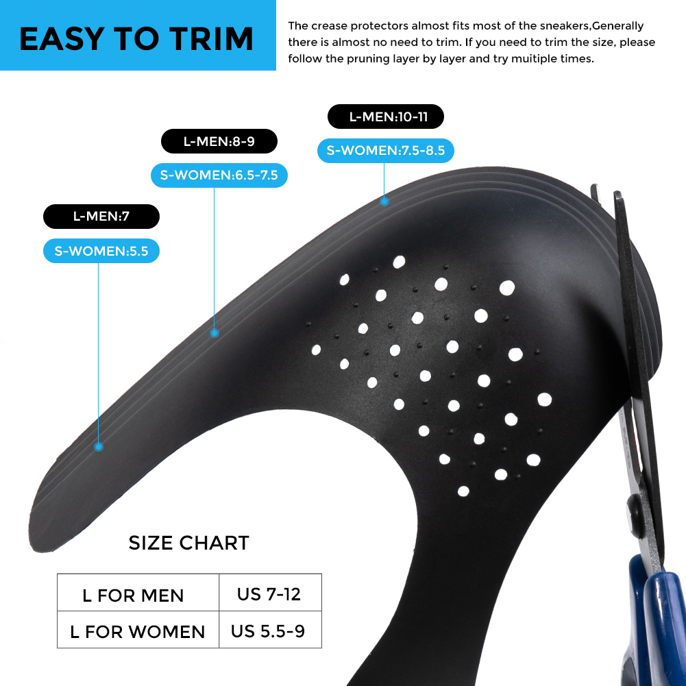 1 Pair Shoe Trees Sneaker Air  - Crease Protector Toe recension och pris