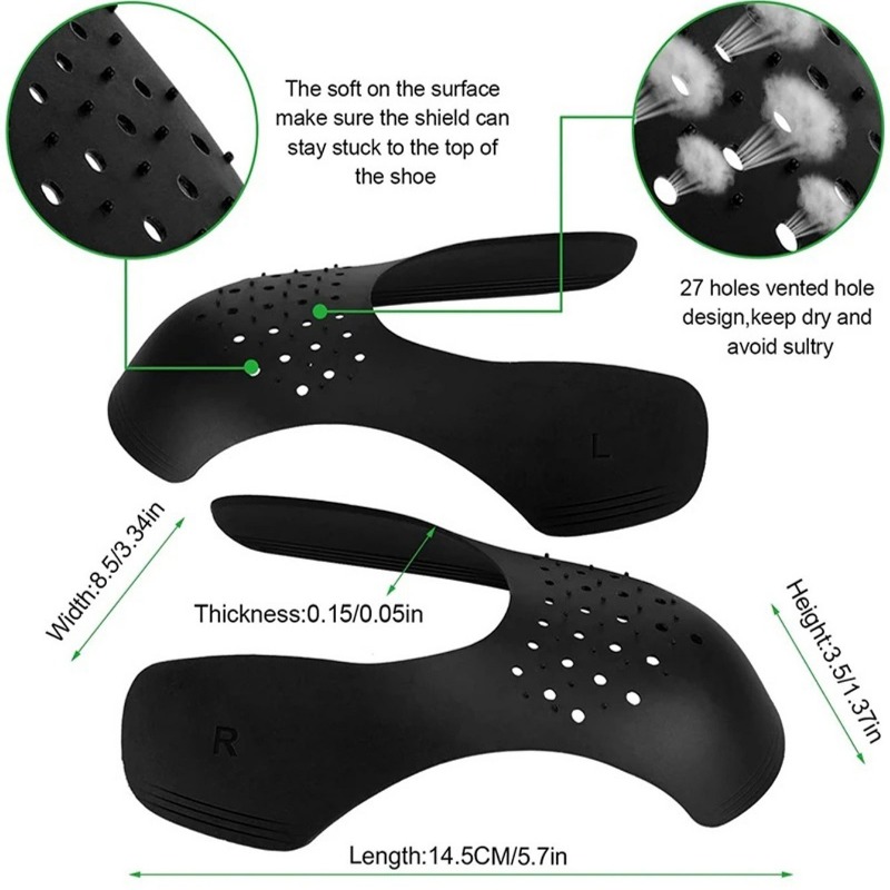 5Pairs Lightweight Anti Crease - Crease Protector Toe recension och pris